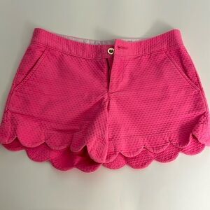 Lilly Pulitzer Buttercup Shorts seersucker Neon Pink size 0